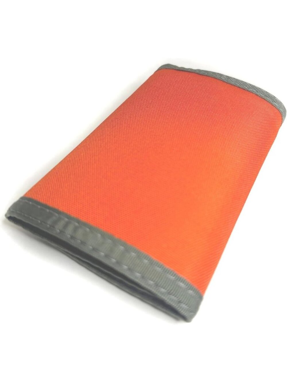 Bright Orange Trifold Wallet with ID Slot & Hook n Loop Closure - USA Made